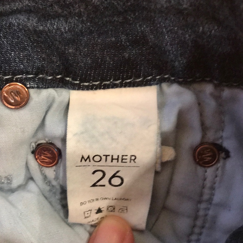 MOTHER dark wash skinny jeans - Picture 3 of 5